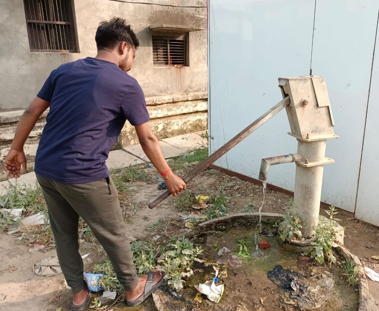 water problem in roadways bus station