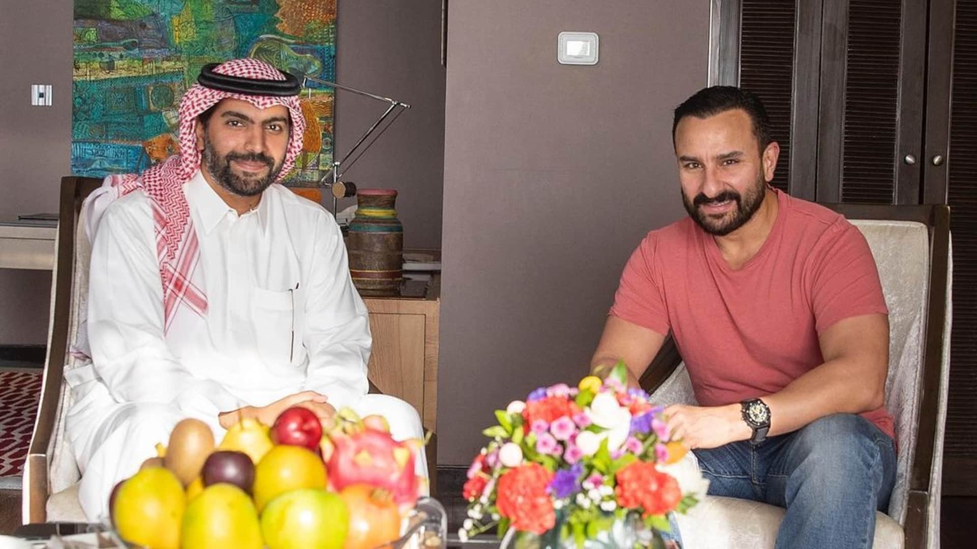 shah rukh khan poses with saudi arabia culture minister salman khan and akshay kumar also spotted see pics