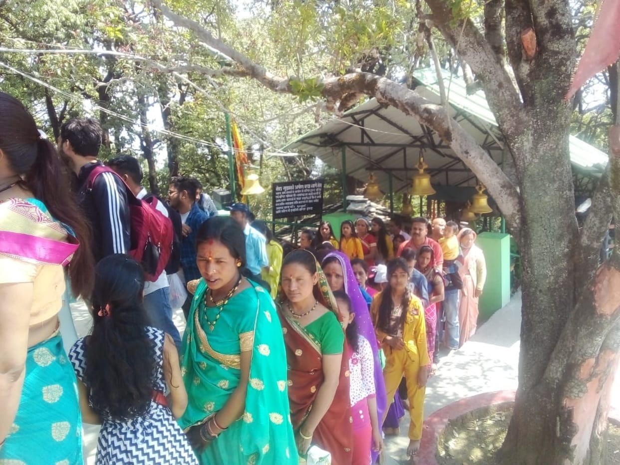 Worship in Dunagiri Temple