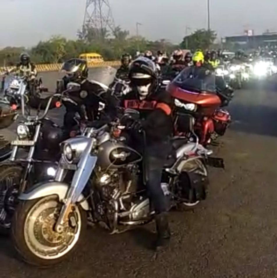 Returned 50 bikers who insisted on racing