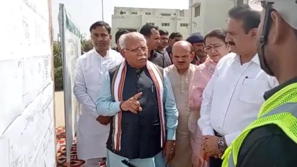 Haryana CM Manohar Lal Visits Sonipat