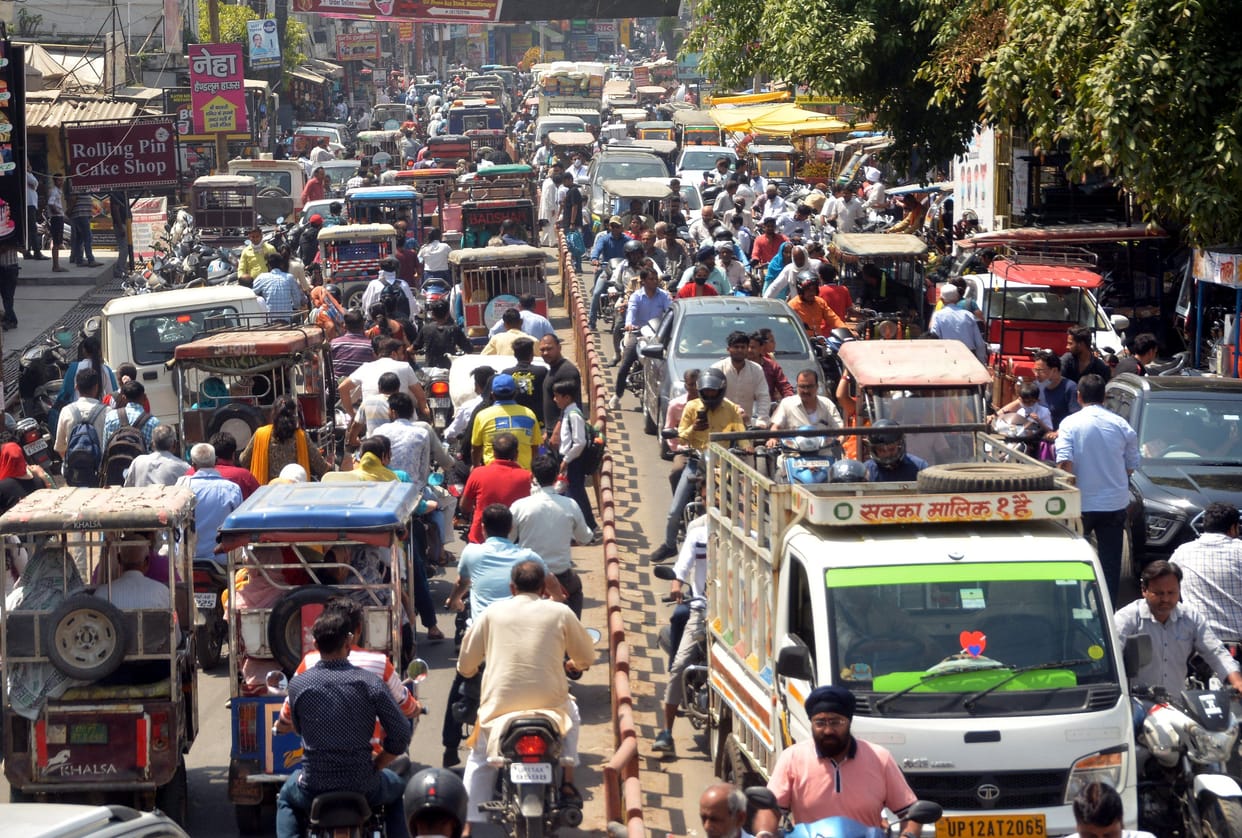 When the vehicle increased, the city roads gasped