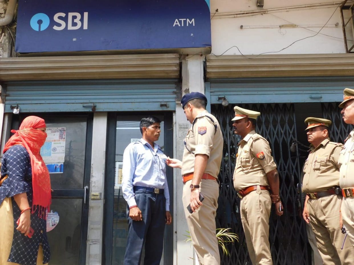 Police reached banks to check security