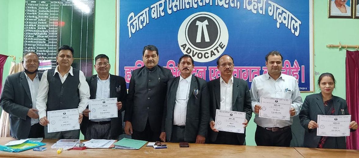 Ghildial became President and Bisht Secretary of Bar Association