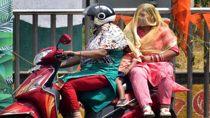 Temperature Fire raining from the sky Prayagraj remains hottest in UP mercury crosses 43