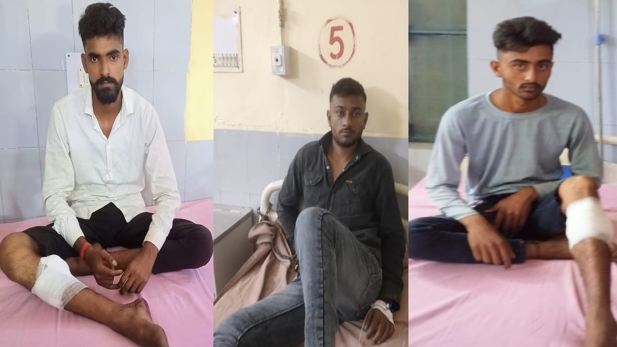 Bulandshahar ujjivan small finance bank robbery case three robbers arrested in encounter police team rewarded with one point 5 lakh rupees