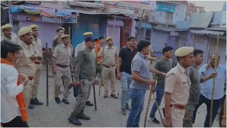 Violence Curfew And Netbandi Continue In Karauli Police Arrested 46