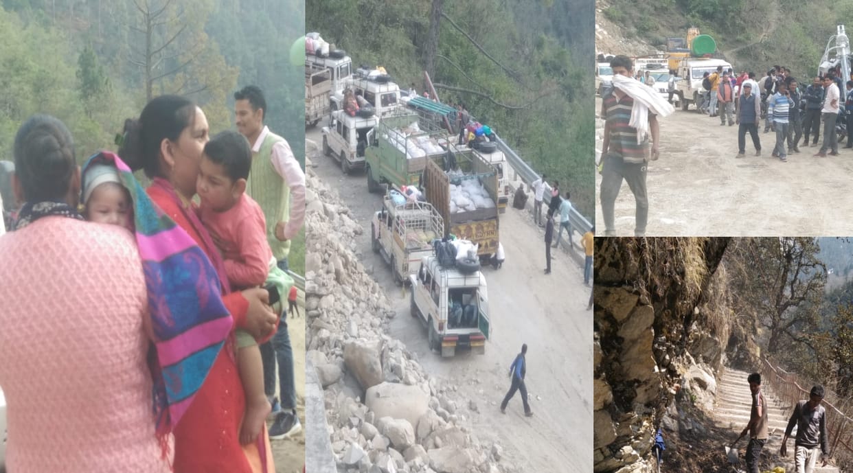 People are facing problems due to widening work on Yamunotri Highway