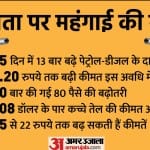 पेट्रोल-डीजल की कीमतों में बढ़ोतरी जारी।