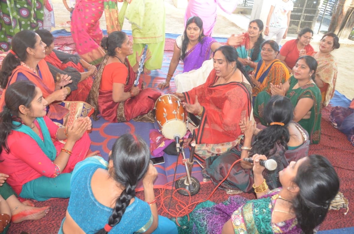 Wishing happiness and prosperity by worshiping Kushmanda, the fourth form of mother.