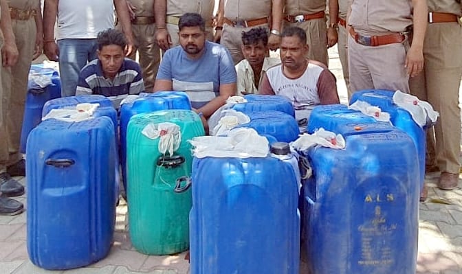 Five arrested with alcohol