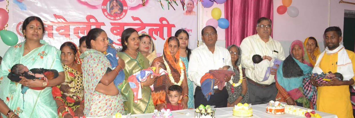 Adopted girls, got cake cut by mothers