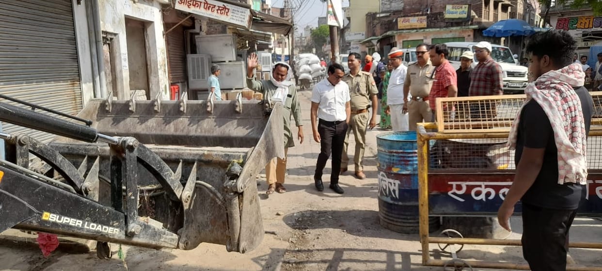 Encroachment removed from government land