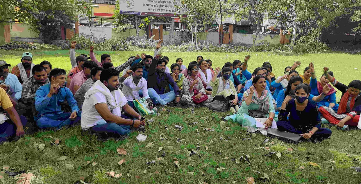 77 outsourced personnel fired, picketed at civil surgeon's office