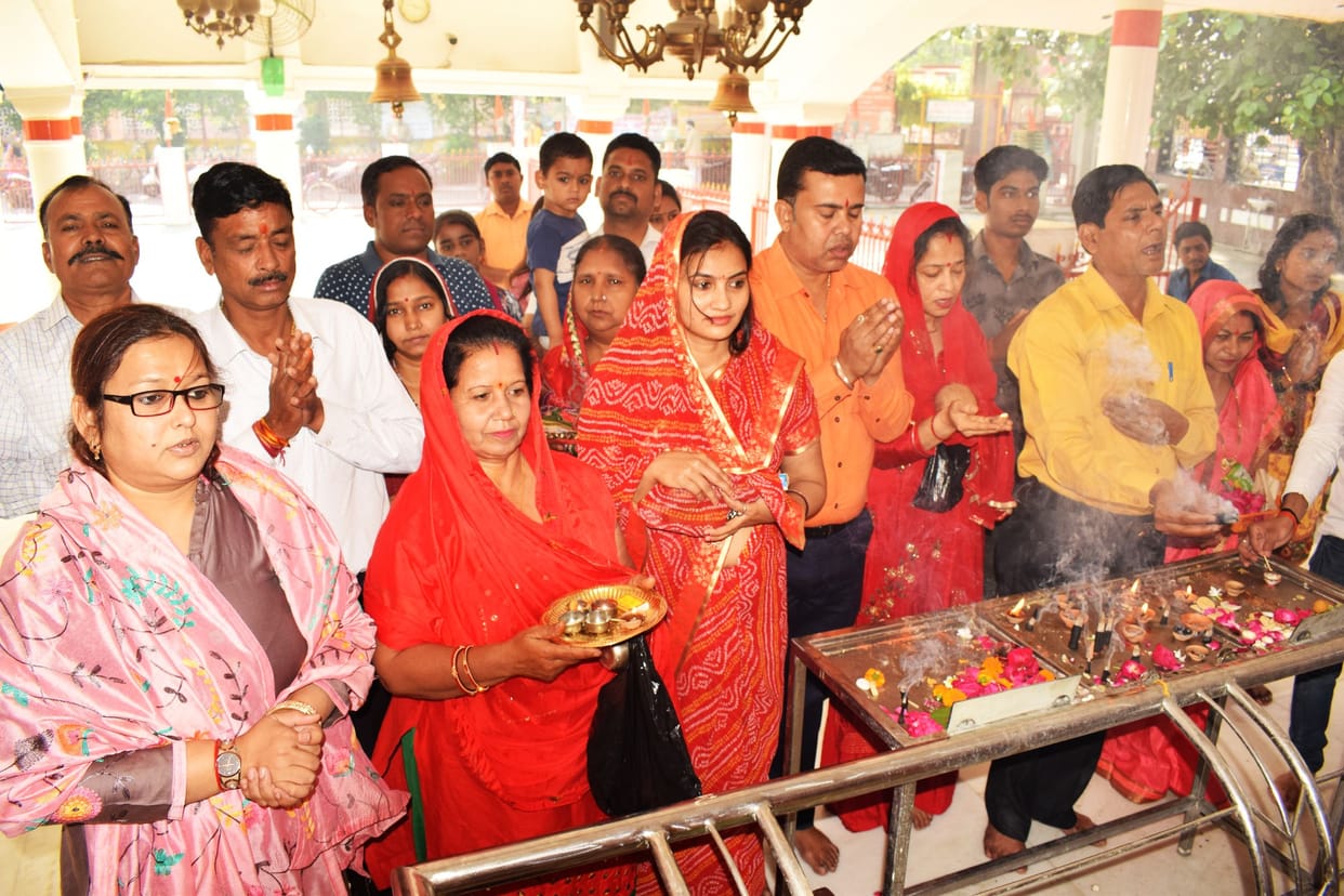 Worship of Kushmanda, the mother who gave birth to the universe