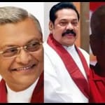 महिंदा राजपक्षे और उनके भाई।