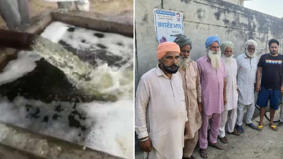People upset due to chemical rich water in Babanpur Village of Punjab