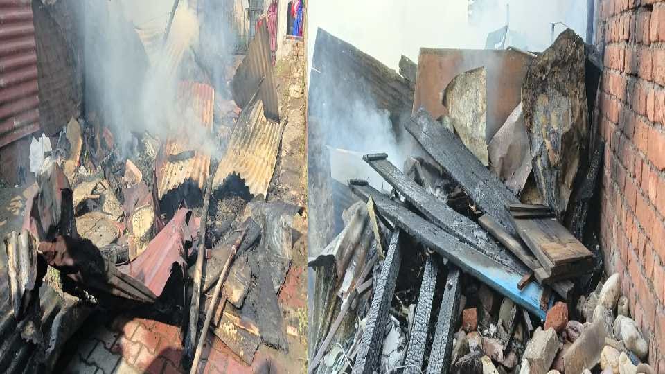 Fire breaks out in shop at hamirpur, property worth lakhs of rupees ashes