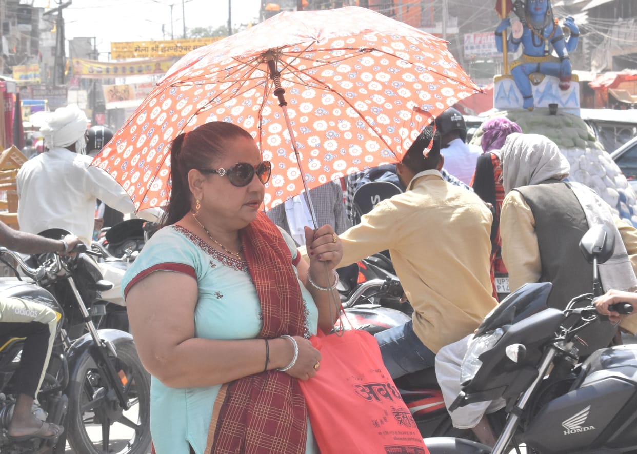 umbrella use for heat control