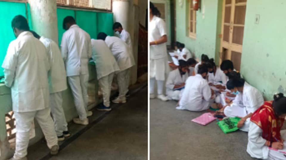 Gwalior: After Morena, now mass copying in nursing examination in Gwalior, High Court's strictness also ineffective