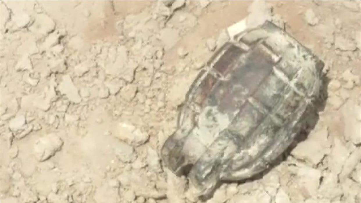 grenade found during excavation of drain in Bareilly