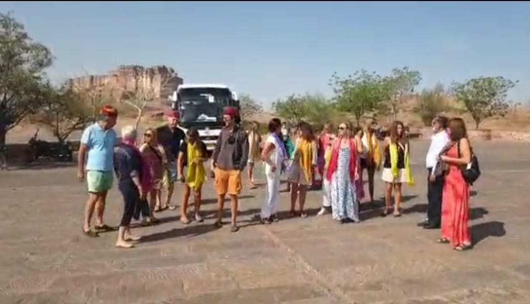 Group of foreign guests came to Jodhpur for first time after Corona