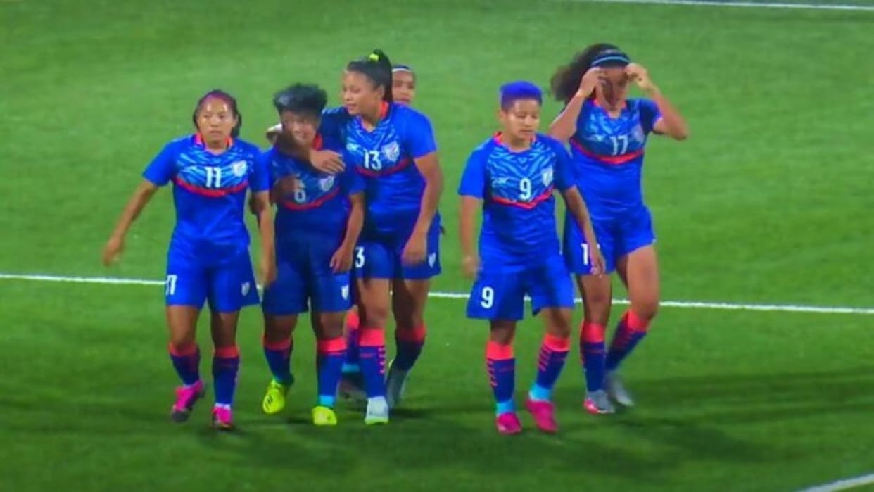 India vs Egypt Women's Football India beat Egypt by 1-0 Priyangka Devi hits first international goal