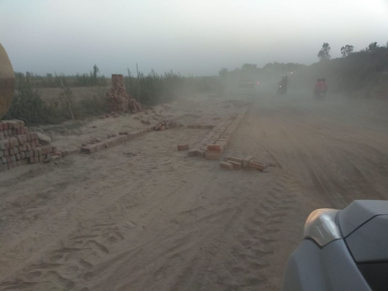 Clay construction started to make Kolaghat's raw pucca
