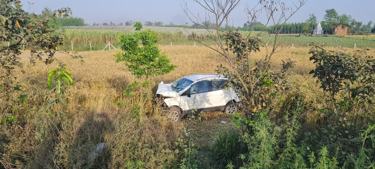 Car overturned after nap, woman killed, three injured