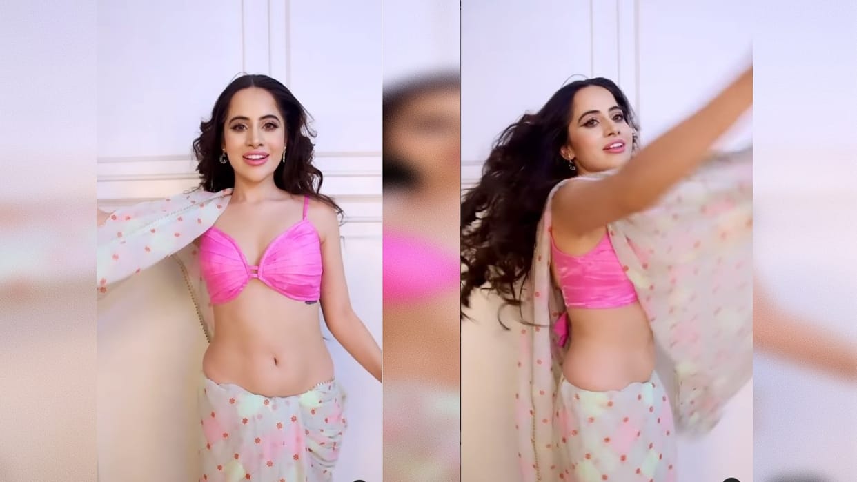 Urfi Javed Looks Glamorous In Saree See actress latest Bold Photos