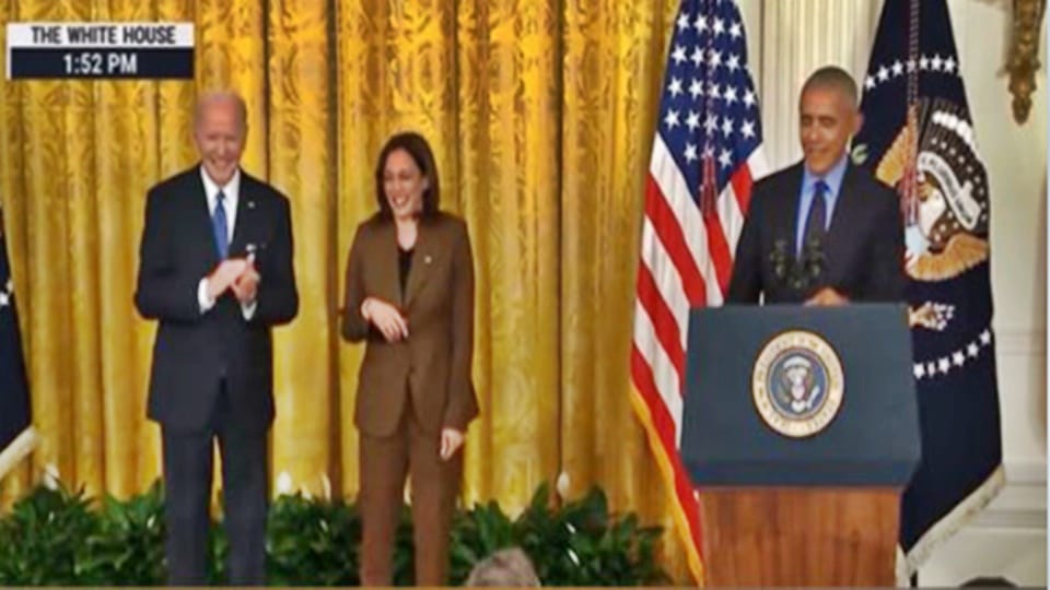 At White House event Obama jokingly refers to old pal Biden as Vice President