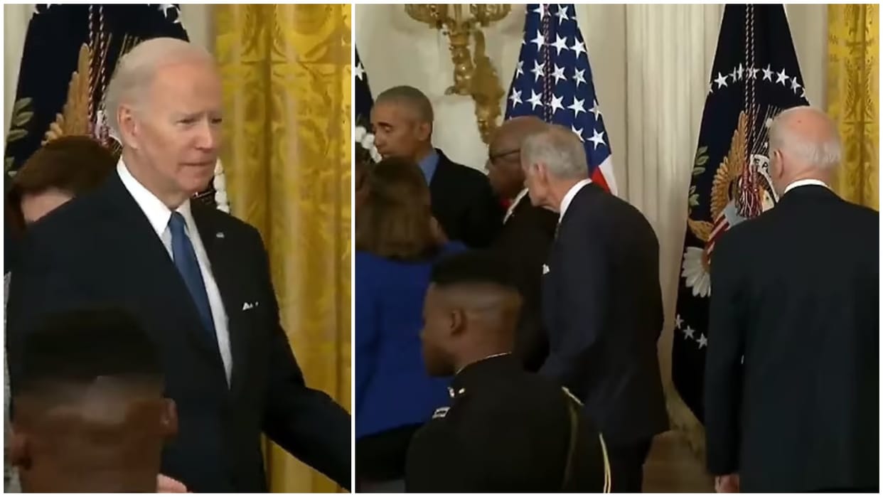 White House staff ignored Joe Biden and flocked to Ex President Barack Obama during his trip back news in hindi