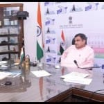 नितिन गडकरी और सनी देओल।