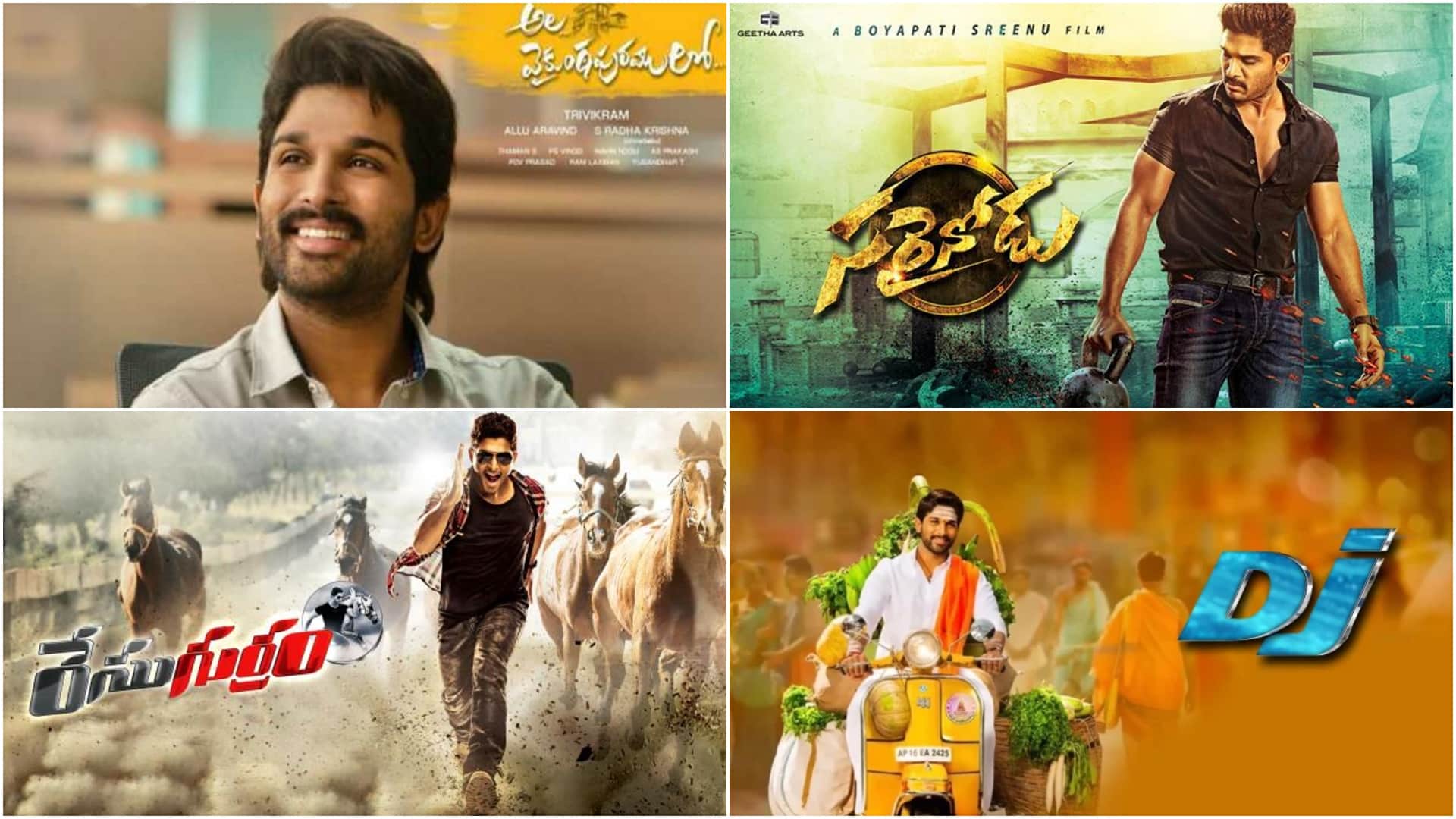 Allu Arjun Birthday Special from pushpa to dj Know About His Characters and Looks in Every Film