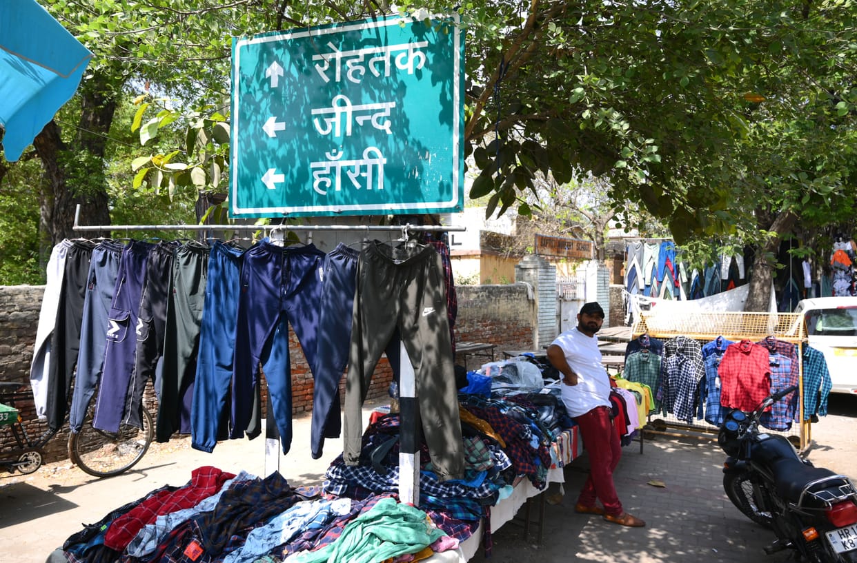There is no limit to encroachment, no barricade is spared the direction indicator