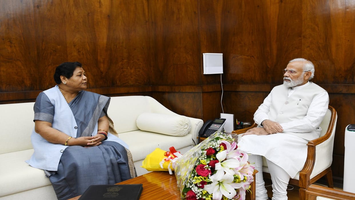 Chhattisgarh Governor Anusuiya Uikey met pm modi in new delhi