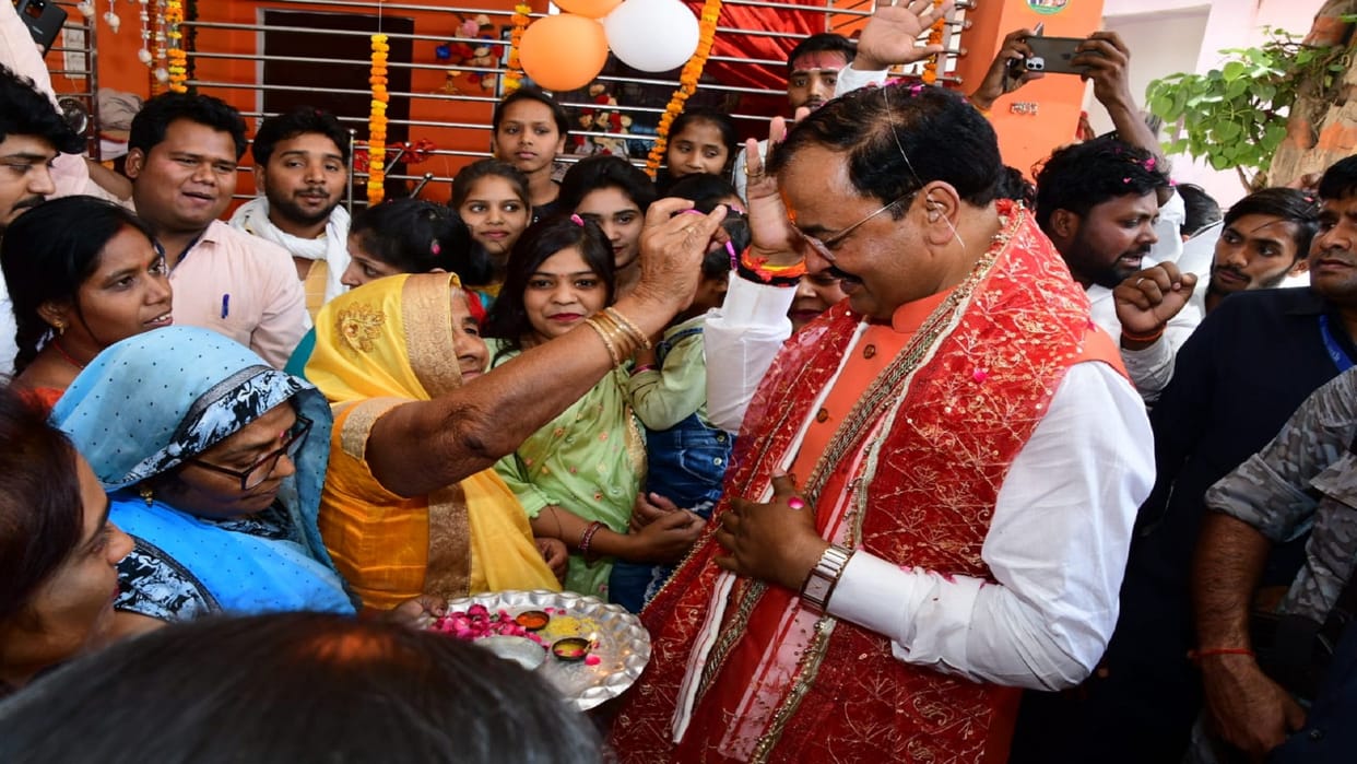 Keshav Maurya reached Kaushambi after becoming Deputy CM for the second time.