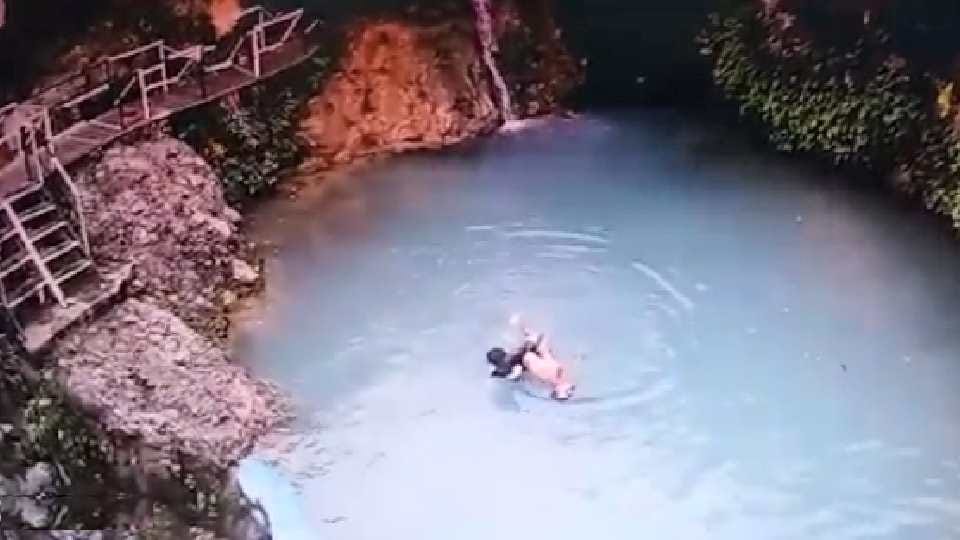 Divyang saved the life of a child drowning in the temple lake in kangra himachal
