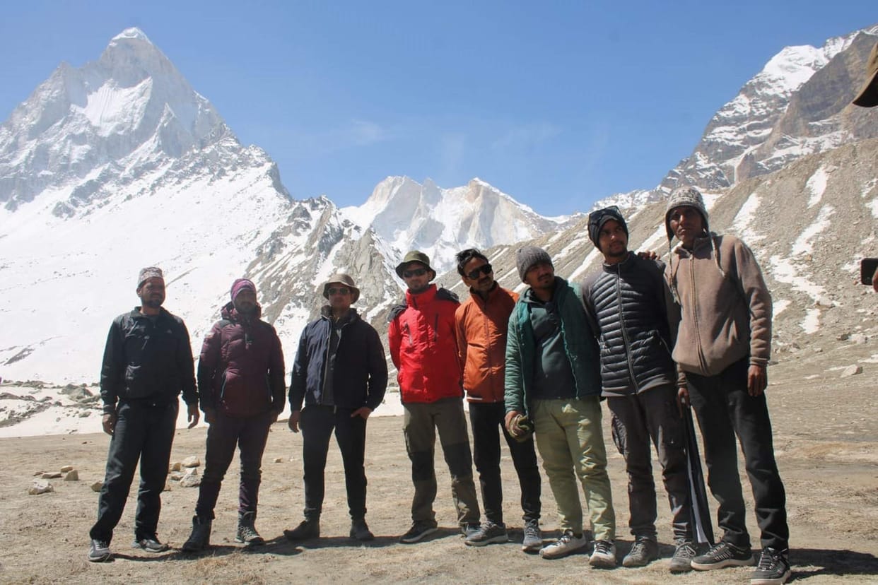 The first team returned after visiting the 'Tapovan' of the Himalayas