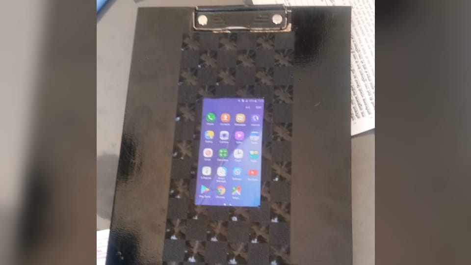 Case registered against student who fits mobile in paper board in Fatehabad
