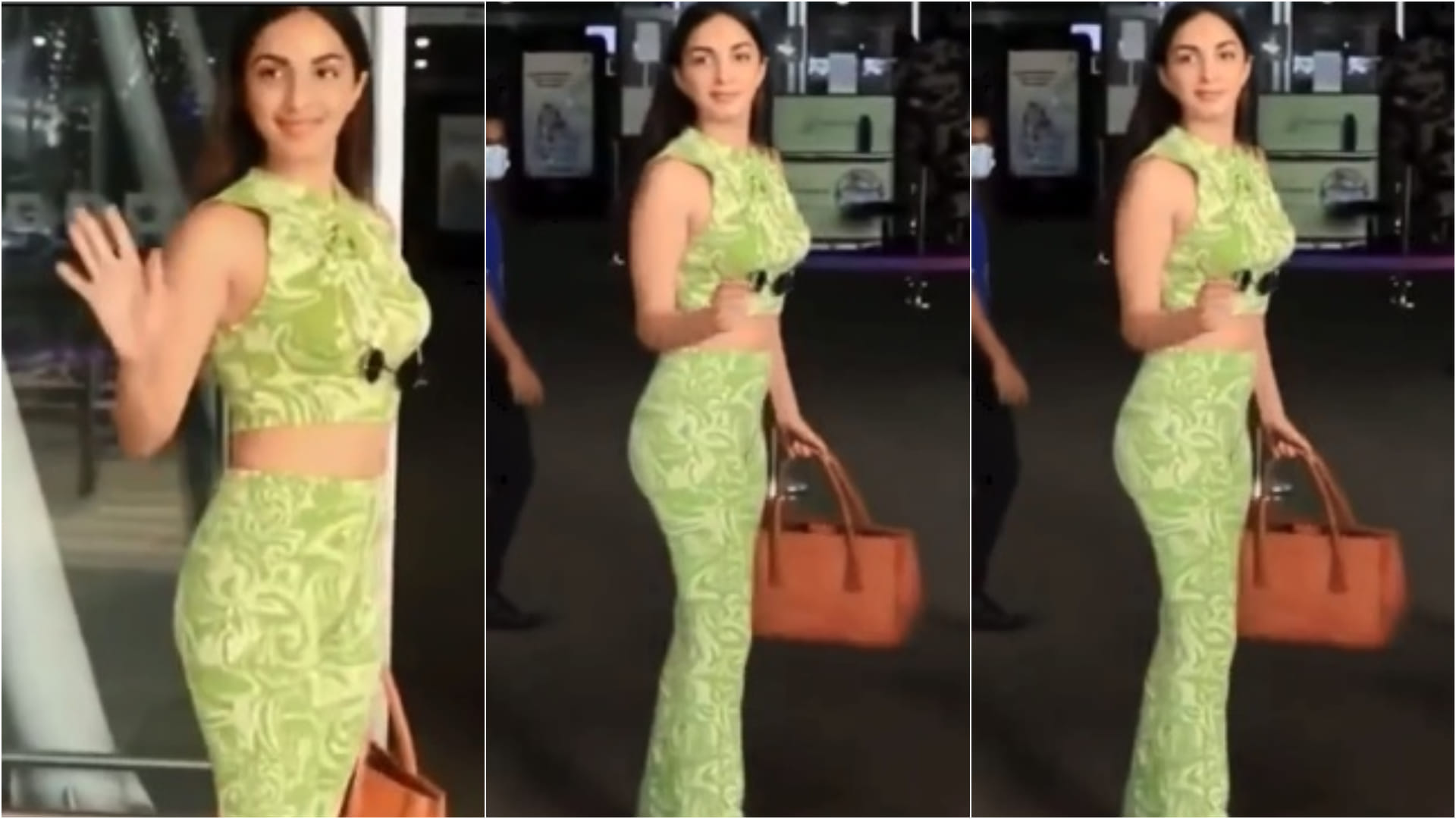 kiara advani at airport in green co ord set are so affordable perfect for summer outing