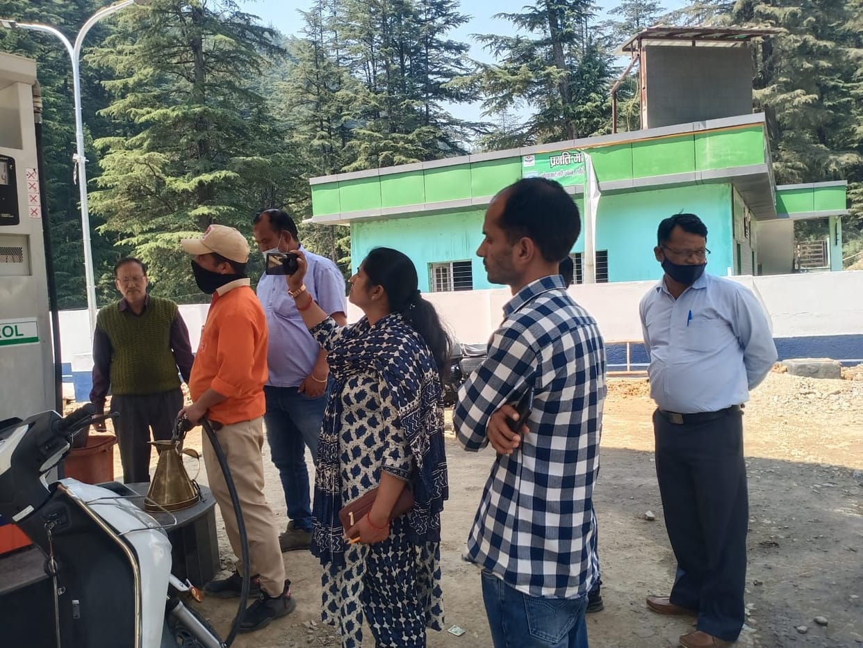 Sampling in Petrol Pump in Lohaghat