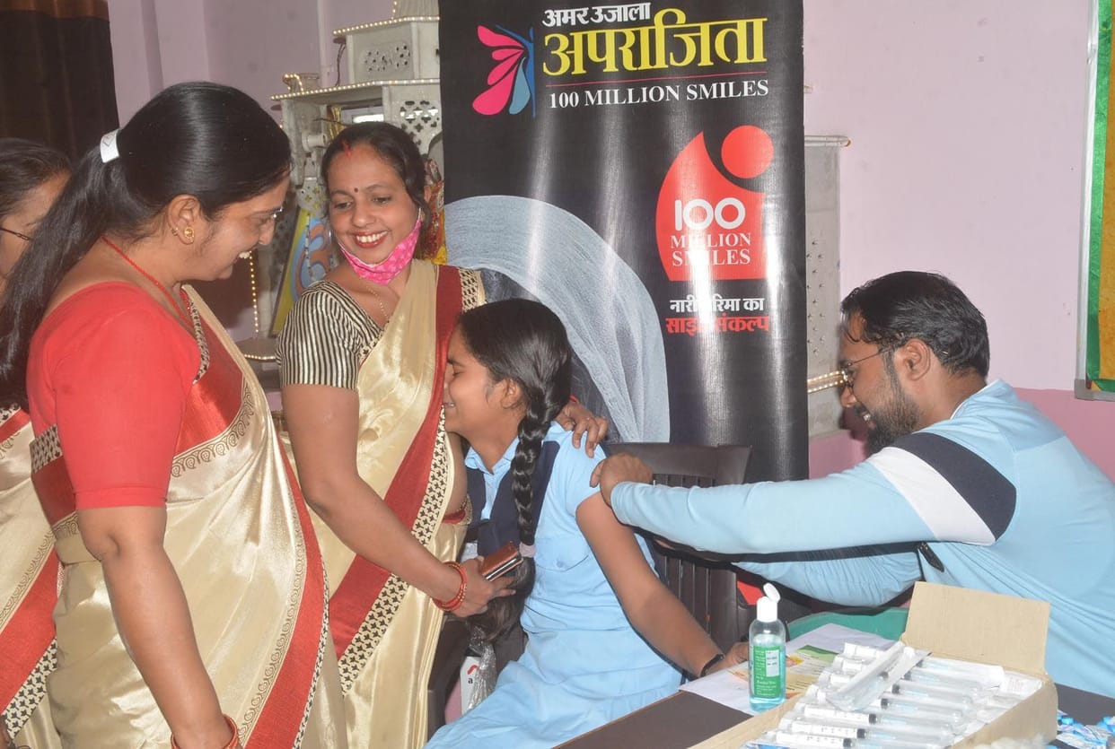 Aparajita: 180 girl students got security vaccine in Bhagwanti