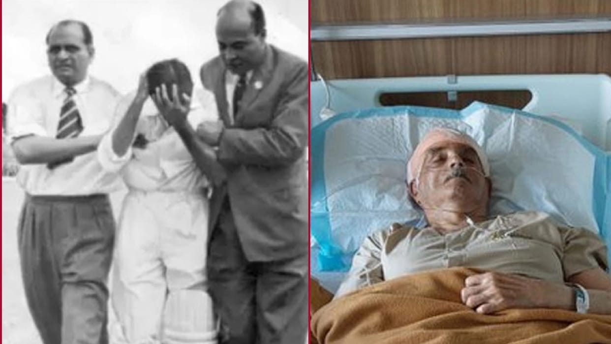 Nari Contractor metal plate removed from the head After 60 years