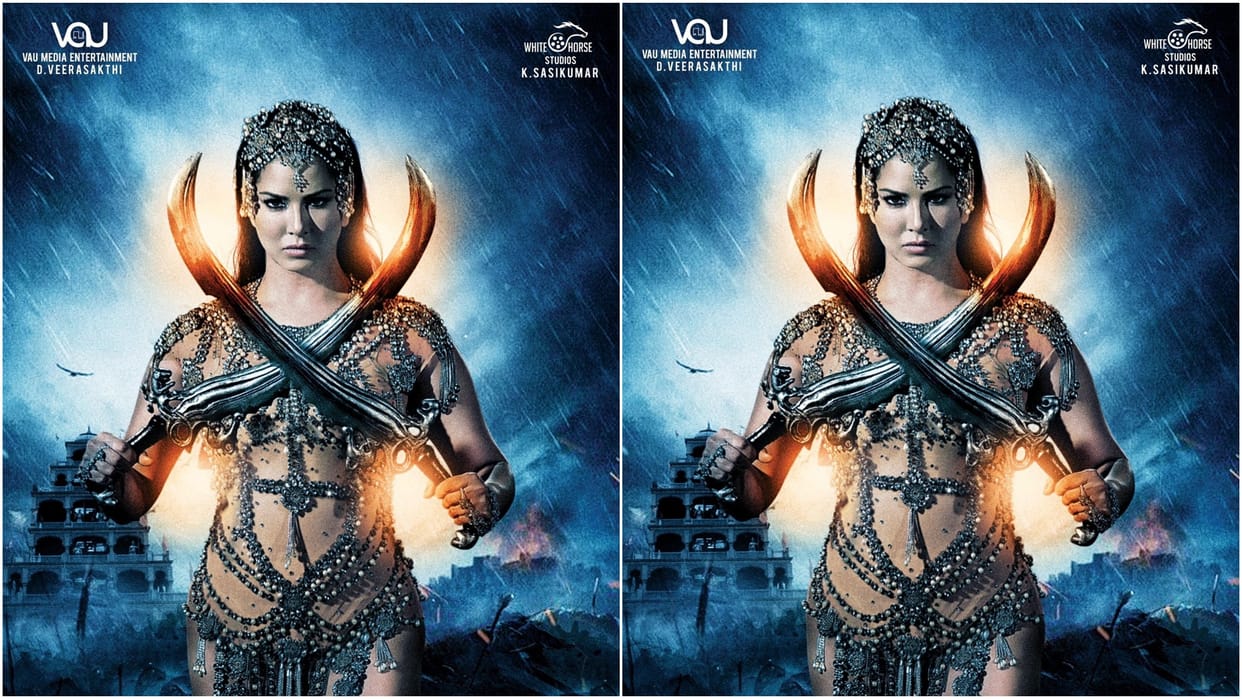 OMG: Sunny Leone's film Oh My Ghost first look out the actress looked fearless in the character of  mystery queen in the poster