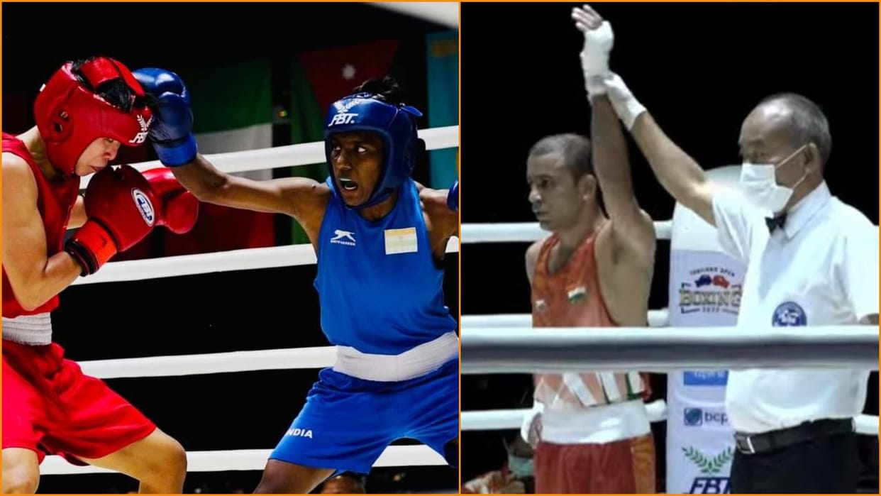 Amit Panghal of Rohtak entered the semi-finals and Monica entered the final In the Open International Boxing event