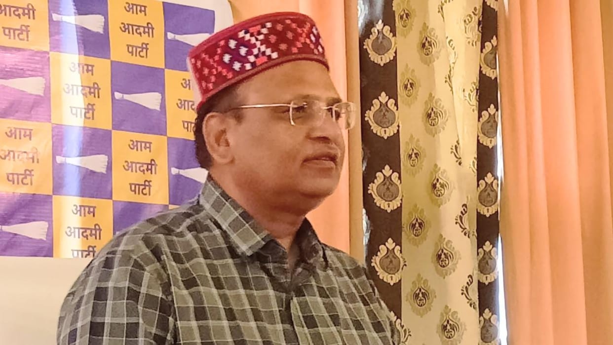aam aadmi party chunav prabhari himachal Pradesh satyendra jain statement in Mandi