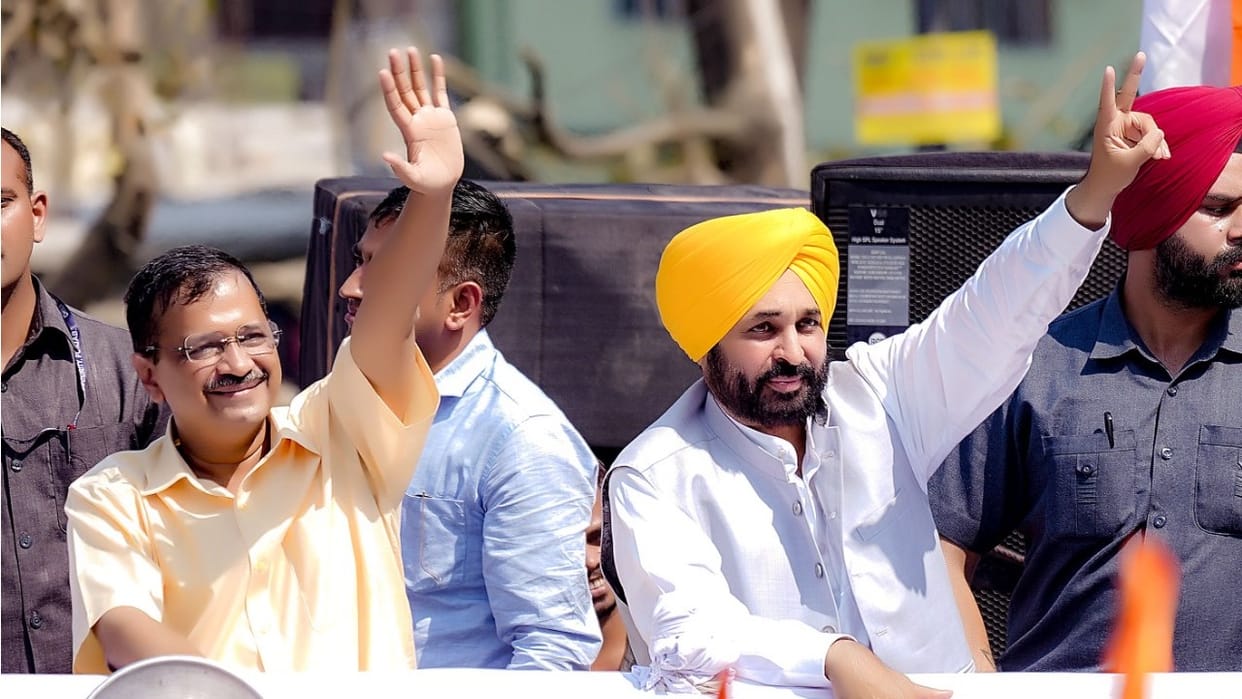 Proud of you Bhagwant says Arvind Kejriwal on Punjab minister arrest