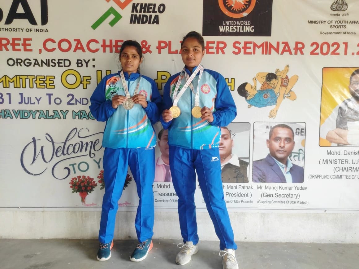 Namrata won double gold and Renu won bronze