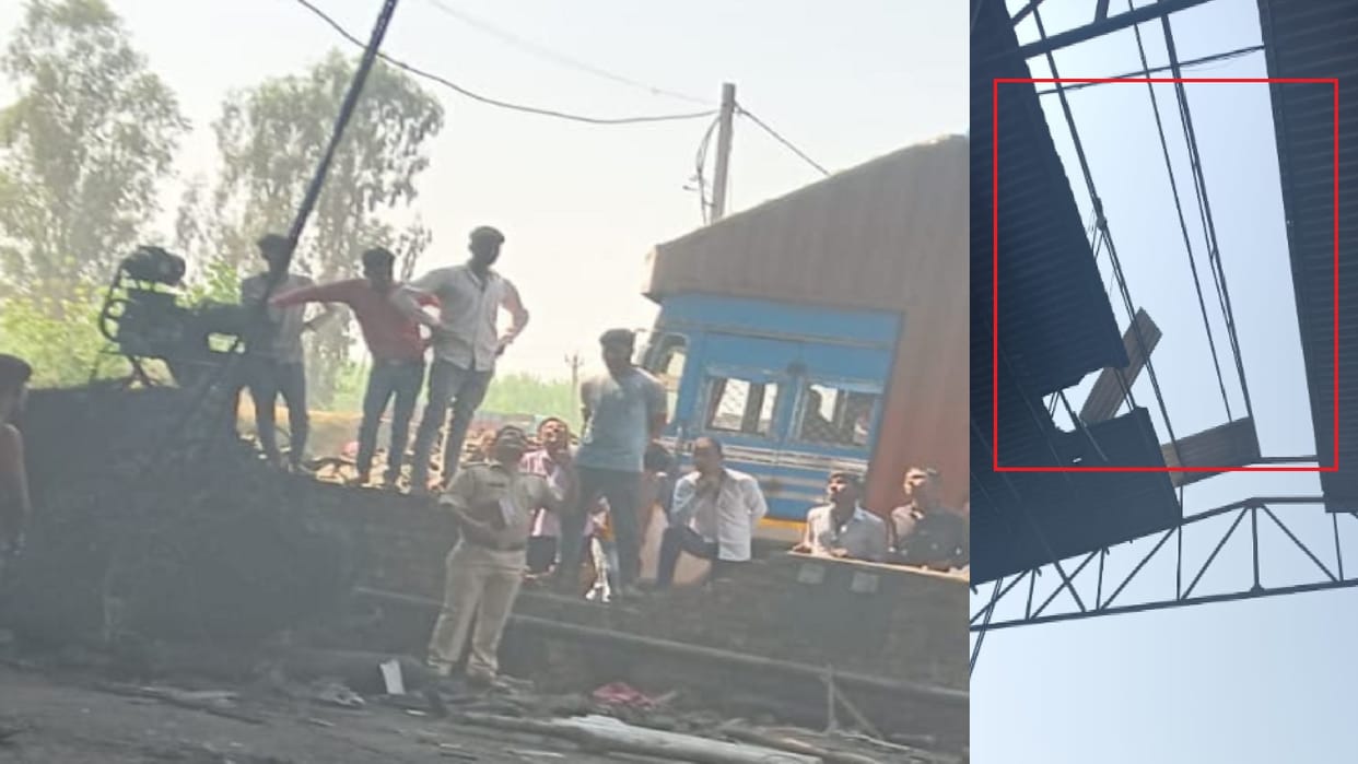 Saharanpur: accident due to breaking of cement sheet, worker dies after falling 25 feet